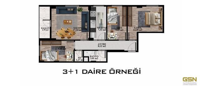 5-SULTANBEYLİ HAMİDİYE MAHALLESİNDE PROJEDEN UYGUN FİYATLI LÜKS DAİRELER