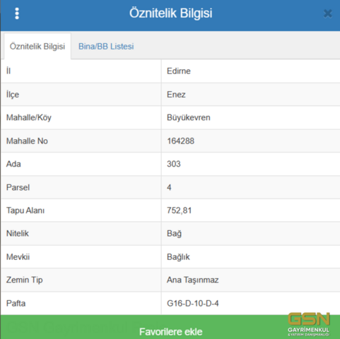 5-EDİRNE ENEZ BÜYÜKEVRENDE YOLA CEPHE SATILIK BAHÇE
