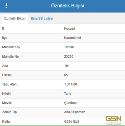 5-KOCAELİ KARAMÜRSEL TAHTALI'DA 6 TAPU 24.287M2 SATILIK ARAZİ