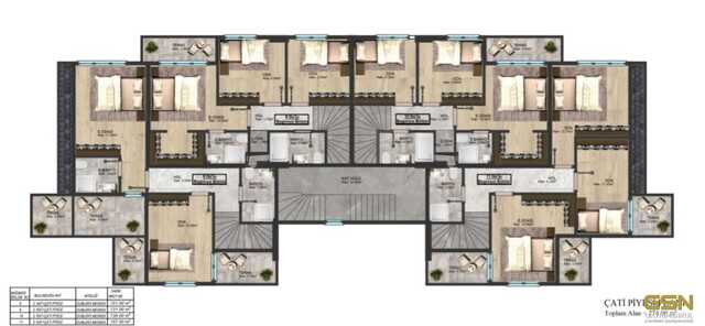 11-KOCAELİ BAŞİSKELE’DE 3+1 ÇATI DUBLEKS 