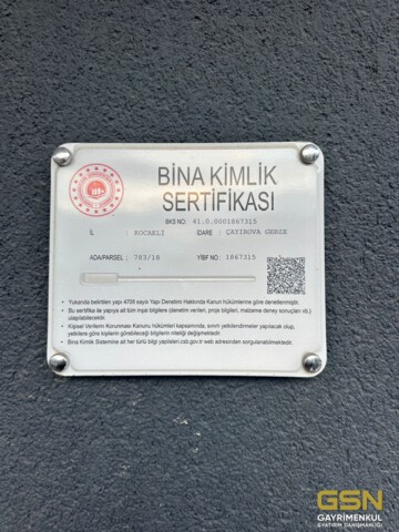 4-ÇAYIROVA ATATÜRK MAHALLESİNDE 2+1 ARAKAT